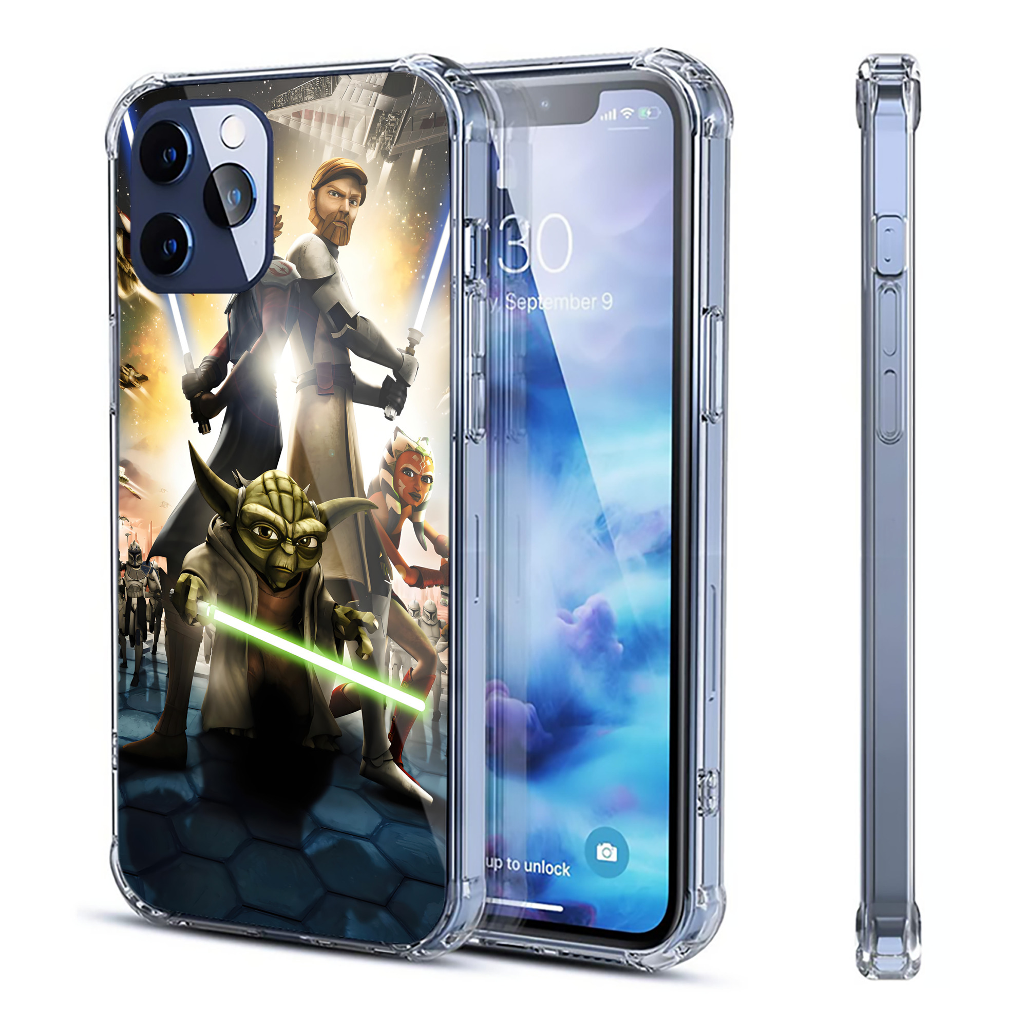 （画像用） スター・ウォーズ Star Wars 【iPhone 12シリーズ対応】透明スマホケース（クリアソフトケース）